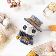 Load image into Gallery viewer, plague doctor crochet pattern halloween amigurumi tutorial AradiyaToys spooky season crochet DIY tutorial PDF file handmade amigurumi pattern