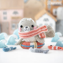 Charger l'image dans la galerie, Lighthouse Island from “Mini Kingdom” collection, crochet patterns by AradiyaToys (Amigurumi tutorial PDF file) lighthouse seal pelican fish