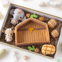 Charger l'image dans la galerie, 7 in 1 Nativity Crochet Pattern Set Stable Goatling Elephant DIY Christmas Mini Amigurumi Animal Patterns Nativity Scene (Tutorial PDF file)