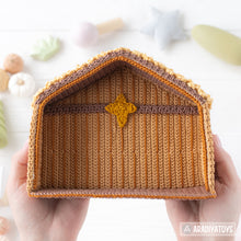 Charger l'image dans la galerie, 4 in 1 Nativity Crochet Pattern Set Mary Baby Jesus Joseph Stable DIY Christmas Mini Amigurumi Patterns Nativity Scene (Tutorial PDF file)