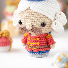 Load image into Gallery viewer, amigurumi nutcracker crochet pattern by AradiyaToys fairytale Christmas decor amigurumi pattern ornament crochet DIY tutorial PDF file howto
