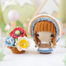 Afbeelding in Gallery-weergave laden, 16-in-1 flower field crochet pattern bundle PDF amigurumi Mini Kingdom Flower Maiden gnome hummingbird wildflower handmade DIY tutorial