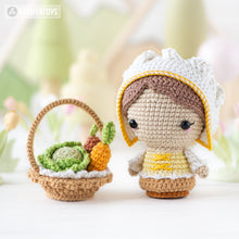 Charger l'image dans la galerie, 6-in-1 bee farm crochet pattern amigurumi by AradiyaToys mini kingdom beekeeper beehive basket of vegetables DIY handmade tutorial PDF file