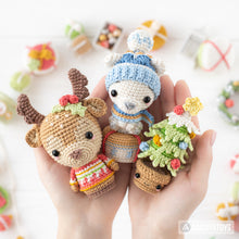 Charger l'image dans la galerie, Christmas Crochet Pattern Mini Amigurumi Toys Set Gnome Santa Sleigh Elf Deer Christmas Tree Bear Christmas Decorations DIY Ornament Xmas