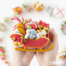 Charger l'image dans la galerie, Christmas Crochet Pattern Mini Amigurumi Toys Set Gnome Santa Sleigh Elf Deer Christmas Tree Bear Christmas Decorations DIY Ornament Xmas