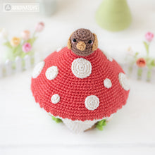 Carica l'immagine nel visualizzatore di Gallery, amigurumi mushroom gnome crochet pattern by AradiyaToys mini kingdom gnomes crochet DIY tutorial PDF file handmade gnome amigurumi pattern