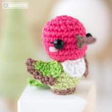 Załaduj obraz do przeglądarki galerii, hummingbird crochet pattern PDF amigurumi bird toy DIY tutorial flower field mini kingdom garden animal instant download pattern bird lovers