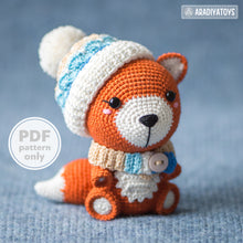 Charger l'image dans la galerie, Fox Alice from “AradiyaToys Design” collection / fox crochet pattern by AradiyaToys (Amigurumi tutorial PDF file)