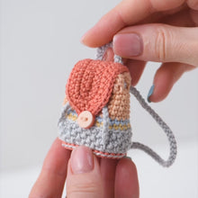 Indlæs og afspil video i gallerivisning Crochet Doll Pattern for Friendy Mika with Rainbow Unicorn from "AradiyaToys Friendies" collection (Amigurumi tutorial PDF file) modern doll