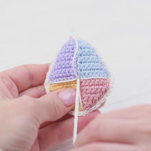 Load and play video in Gallery viewer, Kawaii Kite from &quot;AradiyaToys Kawaii” collection / Crochet Pattern (Amigurumi Tutorial PDF File), Keychain Beginner Handmade DIY Pin Cushion
