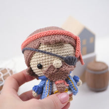 Load and play video in Gallery viewer, Treasure Island from “Mini Kingdom” collection / crochet patterns by AradiyaToys (Amigurumi tutorial PDF file), pirate, ship, parrot, chest
