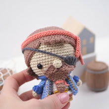 Charger et lire la vidéo dans la visionneuse de la Galerie, Treasure Island from “Mini Kingdom” collection / crochet patterns by AradiyaToys (Amigurumi tutorial PDF file), pirate, ship, parrot, chest