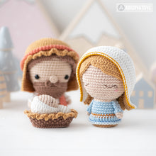 Charger l'image dans la galerie, Minis Nativité de la collection “AradiyaToys Minis” / modèle nativité au crochet par AradiyaToys (Tutoriel amigurumi au format PDF), mini crochet
