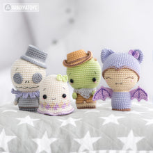 Charger l'image dans la galerie, Halloween Minis set 2 from “AradiyaToys Minis” collection / crochet pattern by AradiyaToys (Amigurumi tutorial PDF file)