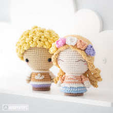 Charger l'image dans la galerie, The Lost Prince and Princess from “AradiyaToys Minis” collection / crochet pattern by AradiyaToys (Amigurumi tutorial PDF file)