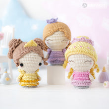 Charger l'image dans la galerie, Mini Princesses from “Mini Kingdom” collection / crochet patterns by AradiyaToys (Amigurumi tutorial PDF file) / princess / amigurumi fairy