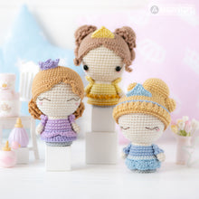 Charger l'image dans la galerie, Mini Princesses from “Mini Kingdom” collection / crochet patterns by AradiyaToys (Amigurumi tutorial PDF file) / princess / amigurumi fairy
