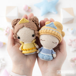 Mini Princesses from “Mini Kingdom” collection / crochet patterns by AradiyaToys (Amigurumi tutorial PDF file) / princess / amigurumi fairy