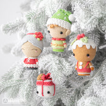 Charger l'image dans la galerie, Christmas Minis set 2 from “AradiyaToys Minis” collection / christmas crochet pattern by AradiyaToys (Amigurumi tutorial PDF file)