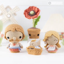 Charger l'image dans la galerie, Ukrainian Family from “Mini Kingdom” collection / crochet patterns by AradiyaToys (Amigurumi tutorial PDF file) / crochet ukraine / amigurumi stork