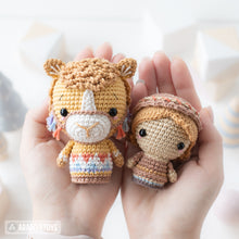 Charger l'image dans la galerie, Nativité Minis set 3 de la collection “AradiyaToys Minis” / modèle nativité au crochet par AradiyaToys (Tutoriel amigurumi au format PDF) / ange au crochet, amigurumi berger, chameau, veau, etoile