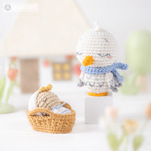 Charger l'image dans la galerie, Ukrainian Family from “Mini Kingdom” collection / crochet patterns by AradiyaToys (Amigurumi tutorial PDF file) / crochet ukraine / amigurumi stork