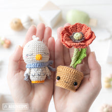 Load image into Gallery viewer, Ukrainian Family from “Mini Kingdom” collection / crochet patterns by AradiyaToys (Amigurumi tutorial PDF file) / crochet ukraine / amigurumi stork
