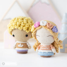 Charger l'image dans la galerie, The Lost Prince and Princess from “AradiyaToys Minis” collection / crochet pattern by AradiyaToys (Amigurumi tutorial PDF file)