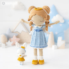 Load image into Gallery viewer, Crochet Doll Pattern for Friendy Leah the Angel Amigurumi Doll Pattern PDF File Tutorial Amigurumi Crochet Doll Lesson Digital Download