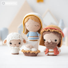 Charger l'image dans la galerie, Minis Nativité de la collection “AradiyaToys Minis” / modèle nativité au crochet par AradiyaToys (Tutoriel amigurumi au format PDF), mini crochet