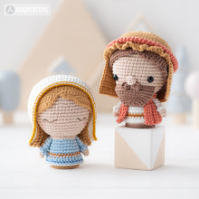 Charger l'image dans la galerie, Minis Nativité de la collection “AradiyaToys Minis” / modèle nativité au crochet par AradiyaToys (Tutoriel amigurumi au format PDF), mini crochet