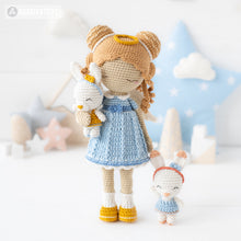 Load image into Gallery viewer, Crochet Doll Pattern for Friendy Leah the Angel Amigurumi Doll Pattern PDF File Tutorial Amigurumi Crochet Doll Lesson Digital Download