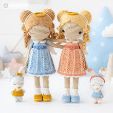 Load image into Gallery viewer, Crochet Doll Pattern for Friendy Leah the Angel Amigurumi Doll Pattern PDF File Tutorial Amigurumi Crochet Doll Lesson Digital Download