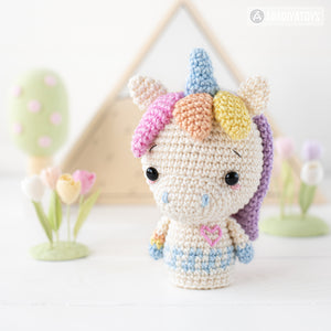 Royal Tale from “Mini Kingdom” collection / crochet patterns by AradiyaToys (Amigurumi tutorial PDF file), dragon, unicorn, knight, horse