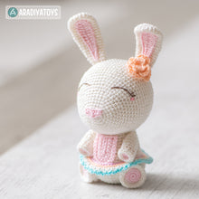 Charger l'image dans la galerie, Crochet Pattern of Bunny Emma from "AradiyaToys Design" (Amigurumi tutorial PDF file) / easter bunny crochet pattern by AradiyaToys
