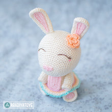 Charger l'image dans la galerie, Crochet Pattern of Bunny Emma from "AradiyaToys Design" (Amigurumi tutorial PDF file) / easter bunny crochet pattern by AradiyaToys