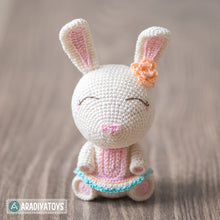 Charger l'image dans la galerie, Crochet Pattern of Bunny Emma from "AradiyaToys Design" (Amigurumi tutorial PDF file) / easter bunny crochet pattern by AradiyaToys