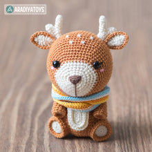 Charger l'image dans la galerie, Crochet Pattern of Deer Kira from "AradiyaToys Design" (Amigurumi tutorial PDF file) / cute deer crochet pattern by AradiyaToys