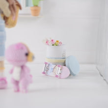 Charger et lire la vidéo dans la visionneuse de la Galerie, Friendy Sadie with Melody Dino from "AradiyaToys Friendies" collection, crochet doll pattern (Amigurumi tutorial PDF file), denim overalls