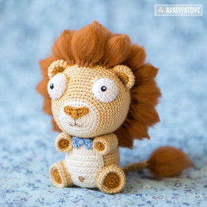 Crochet Pattern of Lion Cubs Bobby and Lily from "AradiyaToys Design" (Amigurumi tutorial PDF file) / lion crochet pattern by AradiyaToys