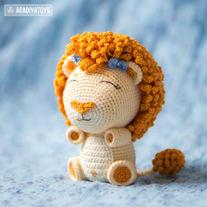 Crochet Pattern of Lion Cubs Bobby and Lily from "AradiyaToys Design" (Amigurumi tutorial PDF file) / lion crochet pattern by AradiyaToys