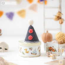 Load image into Gallery viewer, sad clown crochet pattern halloween amigurumi tutorial AradiyaToys spooky season crochet DIY tutorial PDF file handmade amigurumi pattern
