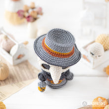 Load image into Gallery viewer, plague doctor crochet pattern halloween amigurumi tutorial AradiyaToys spooky season crochet DIY tutorial PDF file handmade amigurumi pattern
