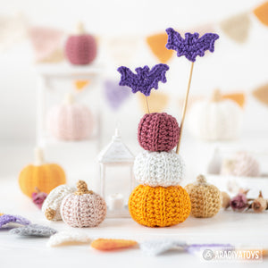 mushroom house crochet pattern by AradiyaToys mini kingdom amigurumi witch house crochet DIY tutorial PDF file handmade halloween pattern