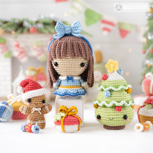 Load image into Gallery viewer, 7-in-1 nutcracker crochet pattern Christmas decor amigurumi tutorial rocking horse AradiyaToys DIY ornament Christmas tree digital PDF file

