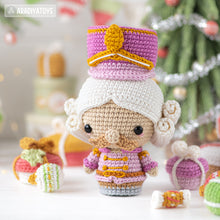 Load image into Gallery viewer, amigurumi nutcracker crochet pattern by AradiyaToys fairytale Christmas decor amigurumi pattern ornament crochet DIY tutorial PDF file howto
