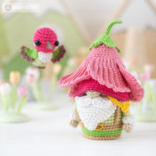Carica l'immagine nel visualizzatore di Gallery, 16-in-1 flower field crochet pattern bundle PDF amigurumi Mini Kingdom Flower Maiden gnome hummingbird wildflower handmade DIY tutorial
