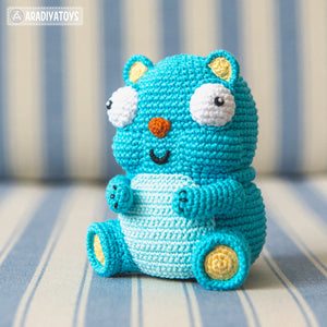 Bear Diego from “AradiyaToys Design” collection / cute bear crochet pattern by AradiyaToys (Amigurumi tutorial PDF file)