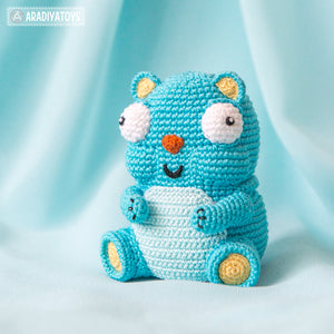 Bear Diego from “AradiyaToys Design” collection / cute bear crochet pattern by AradiyaToys (Amigurumi tutorial PDF file)