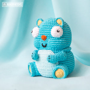 Bear Diego from “AradiyaToys Design” collection / cute bear crochet pattern by AradiyaToys (Amigurumi tutorial PDF file)